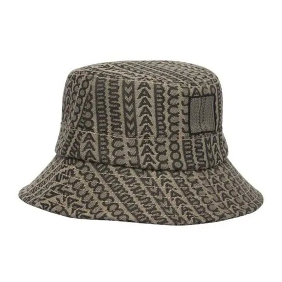 NEW! NWT! Marc Jacobs The Monogram Jacquard Bucket Hat -Beige Multi main image 5